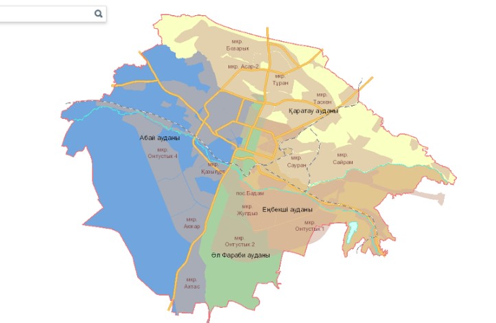Шымкент районы. Карта города Шымкента по районам. Г Шымкент карта по районам. Город Шымкент карта города. Районы Шымкента на карте.