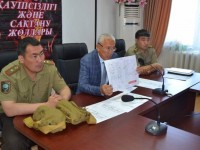 Түркістанда «өрт қауіпсіздігі және сақтану жолдары» тақырыбында кездесу өтті