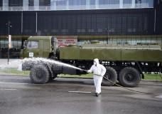 На улицах Шымкента проведены дезинфекционные работы