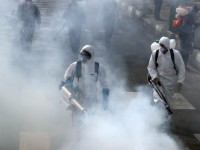 В Шымкенте на дезинфекционные работы улиц задействованы около 600 работников