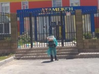 Дезинфекция жұмыстары жалғасуда