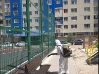 «Нұрсәт» шағын ауданы дезинфекцияланды