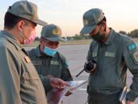 В Шымкенте летчики военной авиации ведут учебно-тренировочные работы