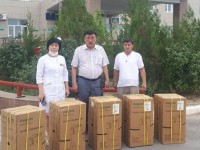 Төлеби ауданында ауруханаларға 16 оттегі концентраторы тарту етілді