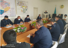Сарыағаш пен Жетісай ауданының полиция басшылары халықпен кездесті