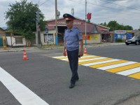 «Абайлаңыз, балалар!» шарасы аясында облыстағы жол белгілері жаңартылуда