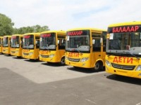 Түркістан балалары жаңа автобуспен жүреді