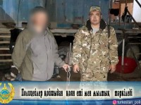 Полицейлер қойшыдан қоян еті мен мылтық тәркіледі