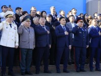 Шымкент: Мемлекеттік ту көкке көтерілді